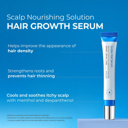 Seapuri Scalpy Hair Growth Serum for Thinning Hair | Korean Scalp Treatment with Salicylic Acid, Menthol, Dexpanthenol | Supports Hair Density